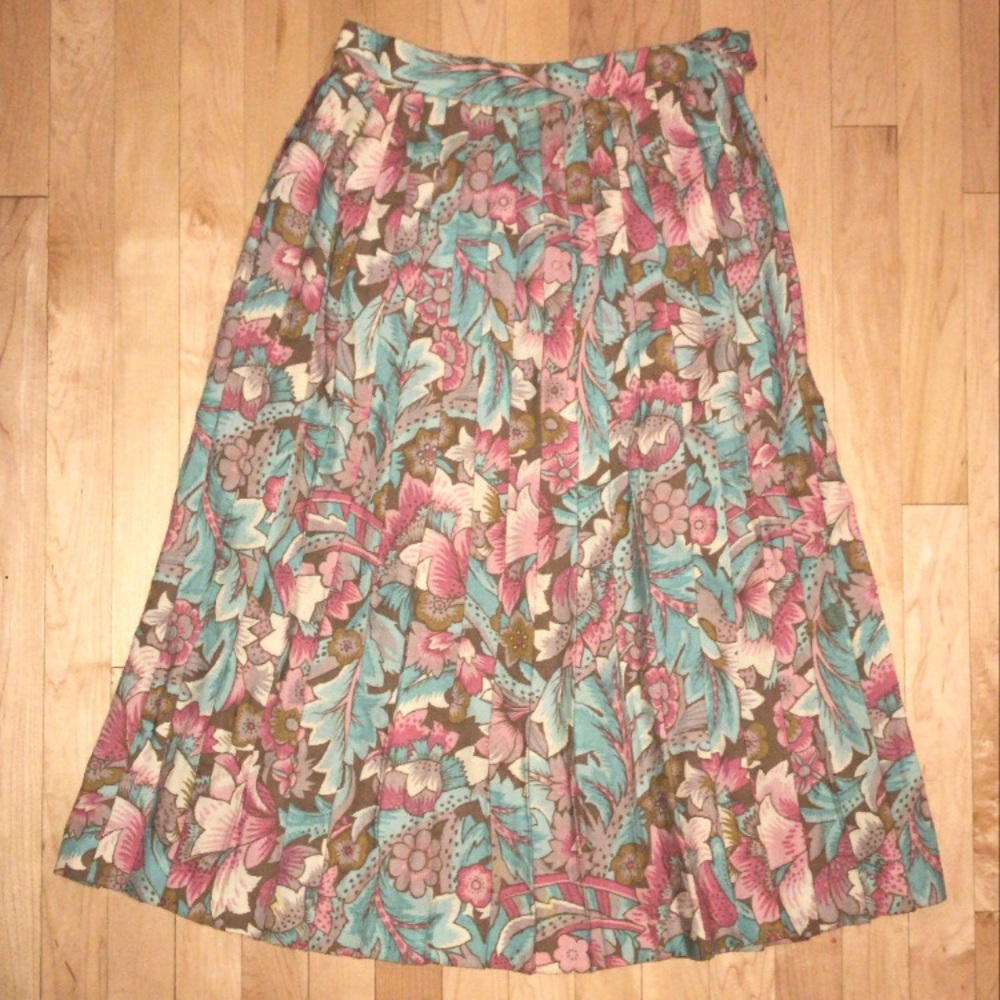 70s Vintage pleated skirt